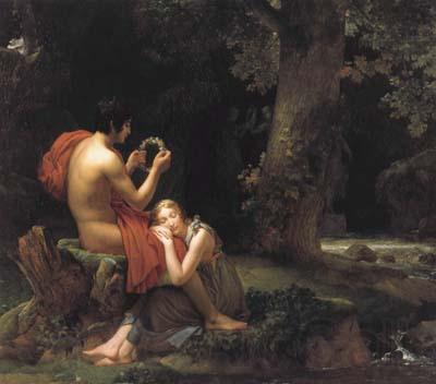 Jean Auguste Dominique Ingres Franqois Gerard Daphnis and Chloe (mk04) Norge oil painting art